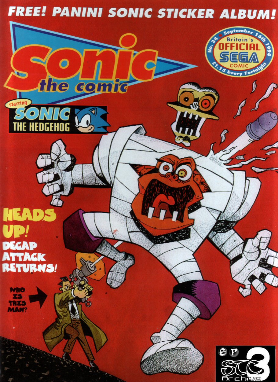 Sonic - The Comic Issue No. 034 Comic cover page